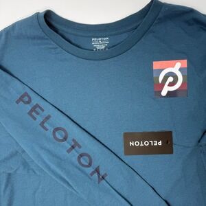 Peloton Venice Oversized Long Sleeve T-Shirt Teal XL FA121 Athletic Apparel‎ NEW